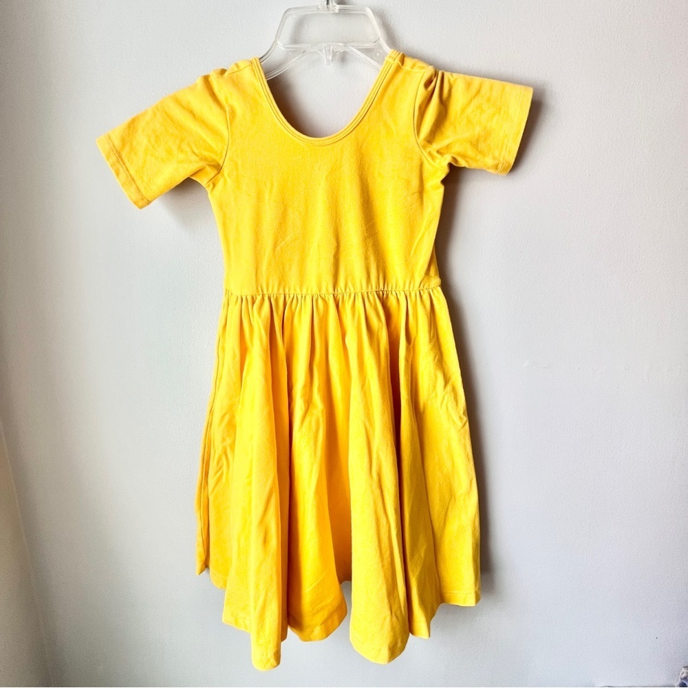 Alice and Ames Bright Yellow Short Sleeve Ballet Dress